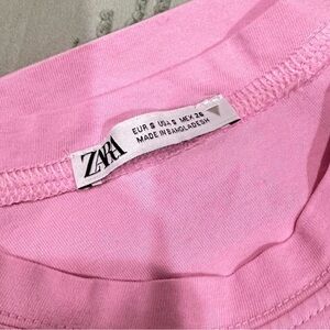 Zara pink t shirt